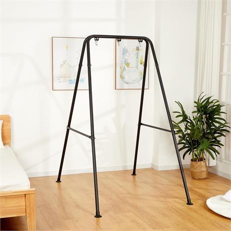 Foldable Hammock Stand, Portable Hammock Chair Stand, 300 lbs Capacity, Heavy