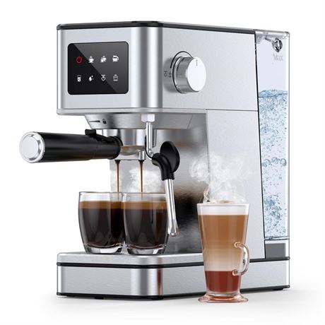 Espresso Machine, 20 Bar Professional Espresso Maker, Milk Frother Steam Wand