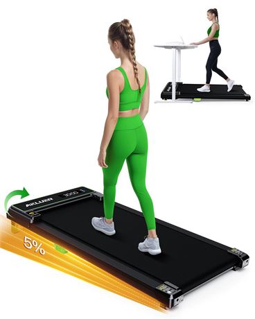 Walking Pad with Incline, Under Desk Treadmill for Home, 2.5HP Portable