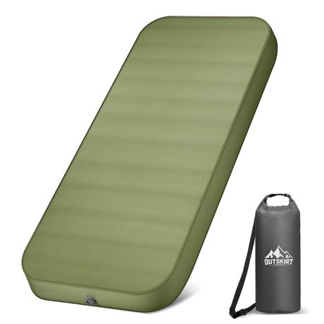OUTSKIRT Camping Mattress, Self Inflating Sleeping Pad with Pump Sack, Foam