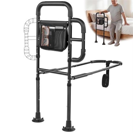 Assistive Rail for Elderly Adults, Seniors Grab Bar with Non-Slip Handles &