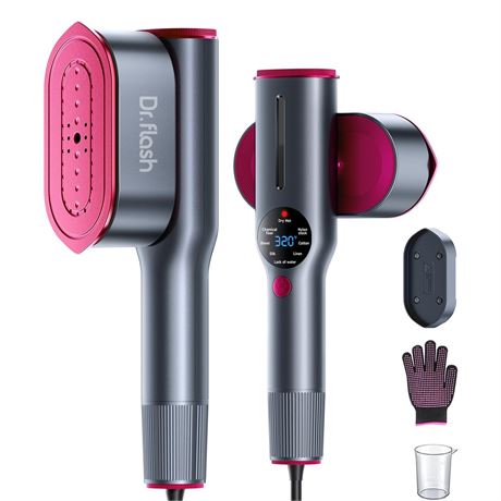 DRFLASH 2-in-1 Steamer & Iron for Clothes,15s Fast Heat-up 1200W Portable