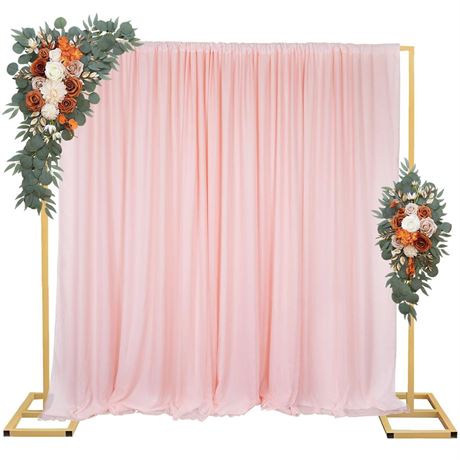Wedding Arches for Ceremony, 10x10Ft Square Metal Balloon Arch Stand,