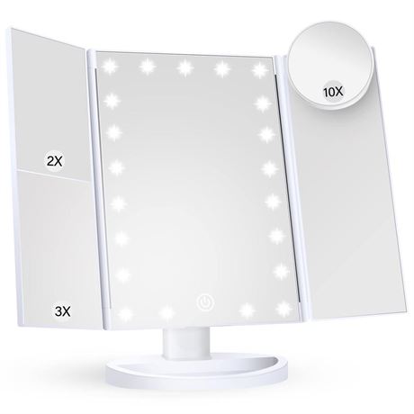 OFFSITE Makeup Mirror Vanity Mirror with Lights, 2X 3X 10X Magnification,