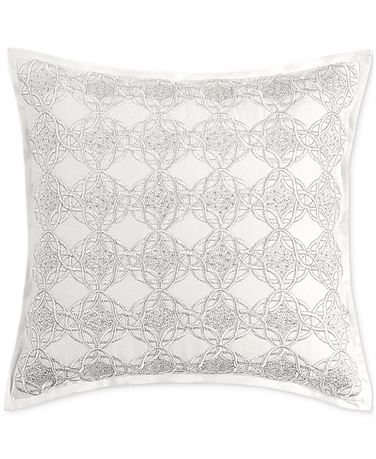 Hotel Collection Deco Applique Decorative Pillow, 18" X 18", Created for Macy's