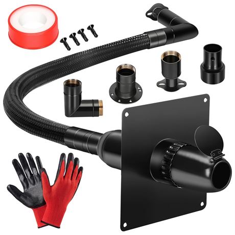 2025 Upgrade Generator Exhaust Extension Silencer Kit with Three Universal
