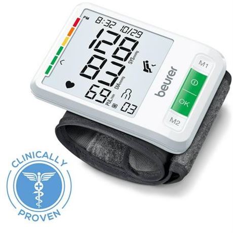 Beurer Series 800W Smart Bluetooth Blood Pressure Wrist Monitor  BC87W