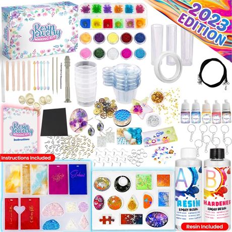 Insnug Epoxy Resin Molds Jewelry Making Kit-Silicone Mold Resin Kit Dried