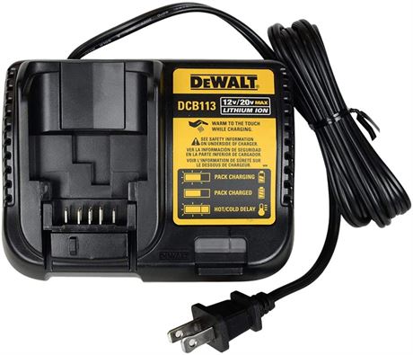 Dewalt DCB113 12V and 20V Li-Ion MAX Battery Charger (RENEWED)