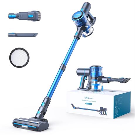 Lubluelu Cordless Vacuum Cleaner, 23Kpa Powerful Suction Vacuum with LED