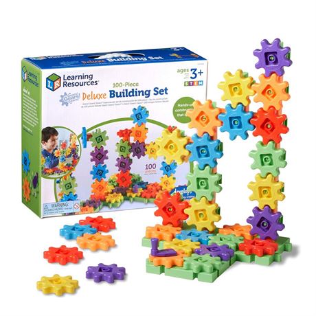 Learning Resources Gears! Gears! Gears! 100-Piece Deluxe Building Set - Ages