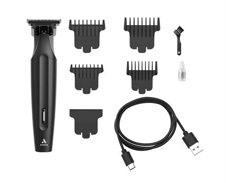 Andis inSIGHT Slim Cordless T Blade Trimmer, Lithium, 9-Piece Kit Includes 4