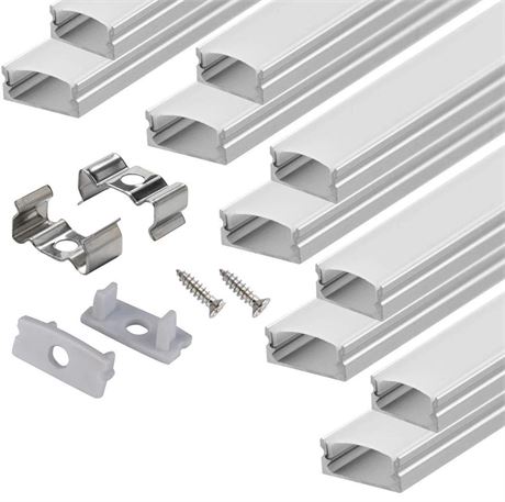 Led Aluminum Channel U-Shape - for LED Strip Lights Mounting, 10x1meter Led