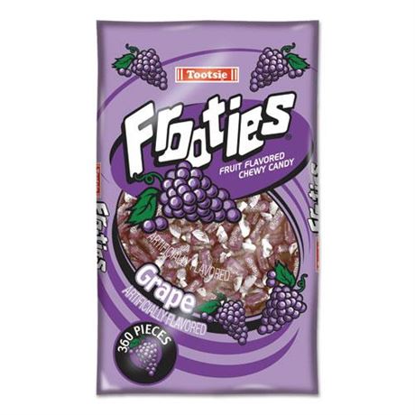 Tootsie Roll  Industries Frooties  Grape  38.8Oz  360 Pieces/Bag 7801