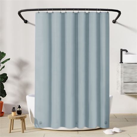 Barossa Design Lightweight Waterproof Shower Curtain PEVA Liner with 3 Magnets