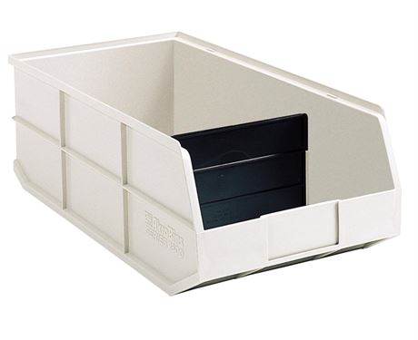 6 PACK Akro-Mils 30348 1800 Series AkroBin Plastic Stacking Storage Bin, 20.5”x