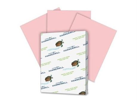 Hammermill Colors Print Paper, 20 Lb Bond Weight, 8.5 X 11, Pink, 500