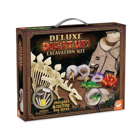 Dig It Up! Deluxe Excavation Kit - Ages 4+ - Includes Excavation Tools to Dig