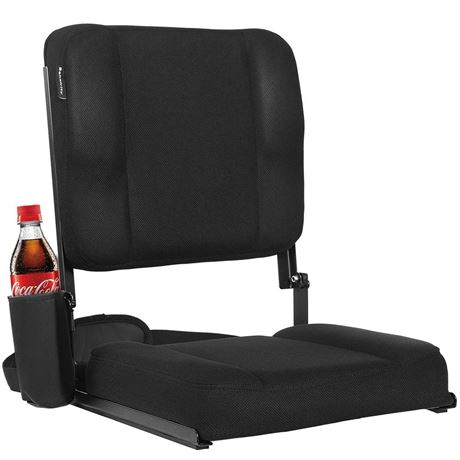 Stadium Seats for Bleachers with Back Support and Comfort Cushion - Folding,