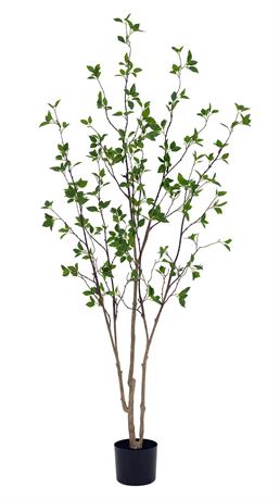 Artificial Tree 6FT, Minimalist Citrus Tree Fake Plants Potted Faux Plants