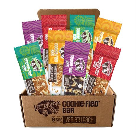 Lenny & Larry’s Cookie-fied Protein Bar Variety Pack – 4 Flavors – 8 x 1.59oz