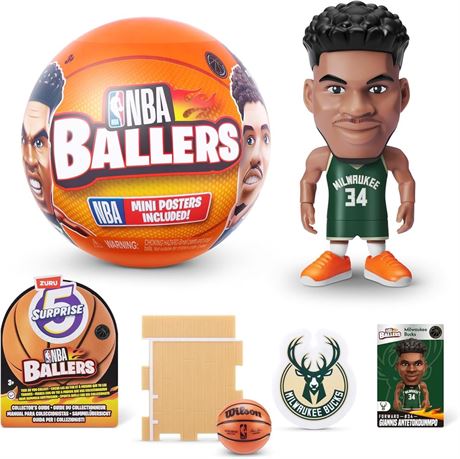 5 Surprise NBA Ballers by ZURU Surprise Unboxing Basketball Collectible Sports