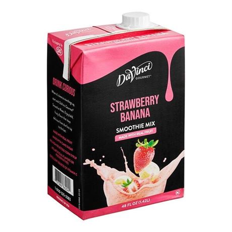 DaVinci Gourmet Da Vinci Gourmet Strawberry Banana Real Fruit Smoothie - Carton