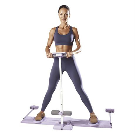 49 Inch Foldable Ski Machine Adjustable Height Simulated Ski Trainer Machine