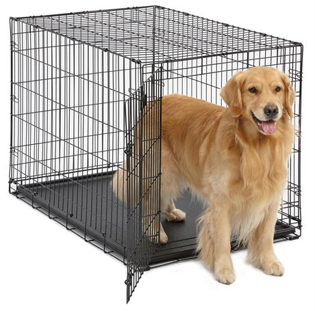 MidWest Homes for Pets Newly Enhanced Single Door ICrate Dog Crate 42 Inch