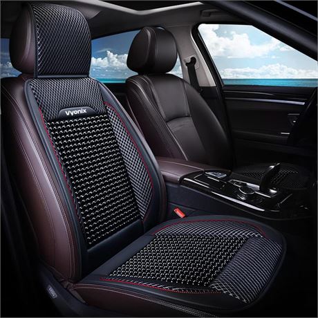 Beaded seat Covers for Cars - Breathable with Massage, Anti-Sweat, and Back