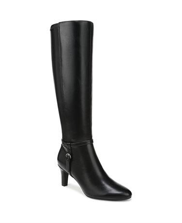 Lifestride Women's Galant Knee High Boots (Black Faux Leather) - Size 7.5 M