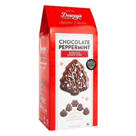 Dewey's Bakery Dewey’s Bakery Chocolate Peppermint Moravian Cookie Thins –