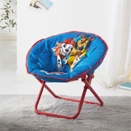 Nickelodeon S Paw Patrol 19  Toddler Mini Saucer Chair  Blue Polyester