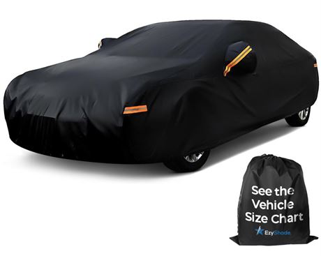 EzyShade 10-Layer Car Cover Waterproof All Weather. See Vehicle Size-Chart for