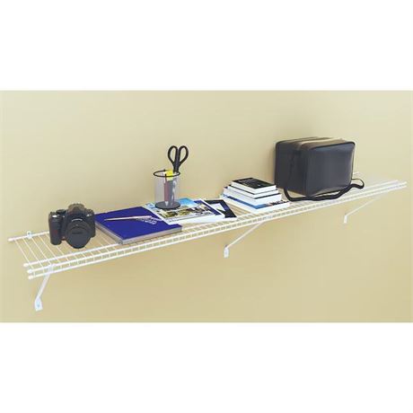 CLOSET AID FIXED MOUNT SHELVING SYSTEM 51061
6 FT. 182,88 CM 12 IN. DEEP SHELF