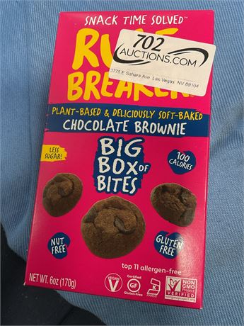 Rule Breaker Chocolate Brownie Big Box of Bites 6oz Less Sugar