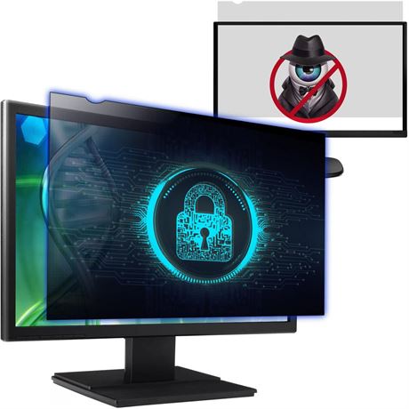 Computer Privacy Screen Filter for 24 Inch 16:9 Widescreen Monitor,