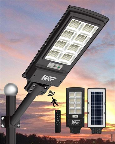 350000LM 1500W Solar Street Lights, 384 LEDs Solar Security Flood Lights