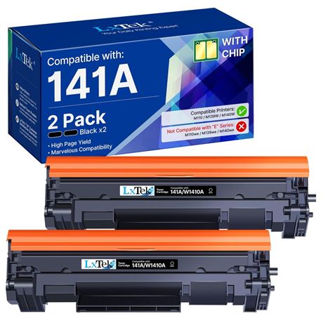 LxTek 141A W1410A Toner Cartridge Compatible Replacement for HP 141A Black
