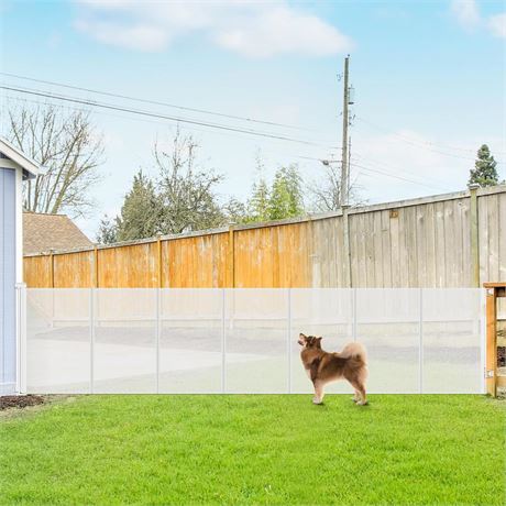 Reinforced 42 Inch Tall Retractable Baby Gates Extra Wide Dog Gate, 155 Inch