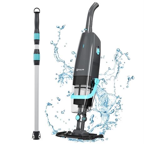 Cordless Handheld Pool Vacuum, Rechargeable Pool Cleaner with Powerful Suction