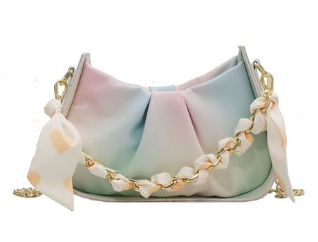 Women's Clutch Purses Shoulder Bag Mini Pleated Purses Dumpling Bag Evening