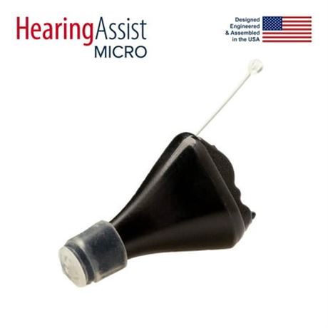 Hearing Assist - MICRO HearingAssist Kit, CIC Nearly Invisible (single) - Black
