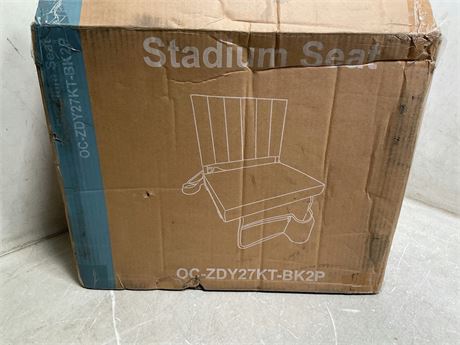 Black stadium seat