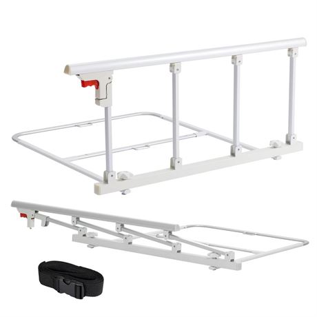 ELENKER Bed Safety Rail, Folding Bed Assist Handle Adjustable Medical Hospital