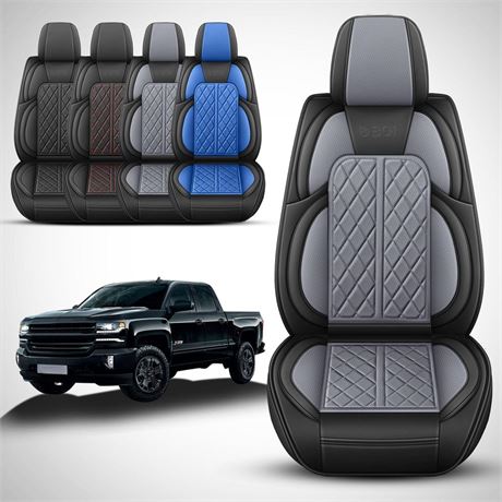 Car Seat Covers Custom Fit for Chevy Silverado GMC Sierra 1500 2007-2024