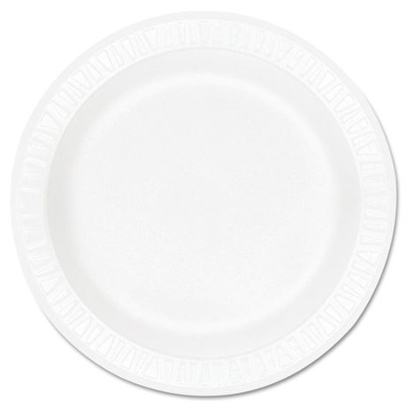 Concorde Foam Plate 9  Dia  White  125/Pack  4 Packs/Carton