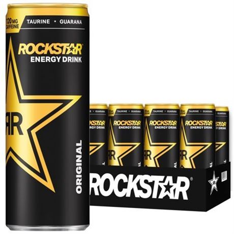 Rockstar Energy Drink Original  12 Oz  Pack of 8