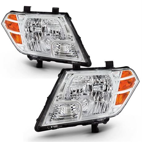 2Pcs Headlight Assembly Compatible with 2009-2020 Nissan Frontier Truck