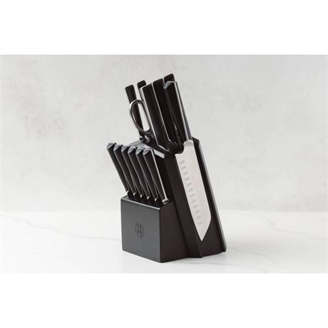 Schmidt Bros Cutlery Highline Knife Block Set Black/Silver for 14pc 
Only Block